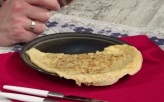 Нерка с чечевицей и рисовые блины