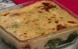 Брокколи в соусе бешамель и торт по-гречески