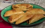 Закуска с творогом и пирожки с капустой
