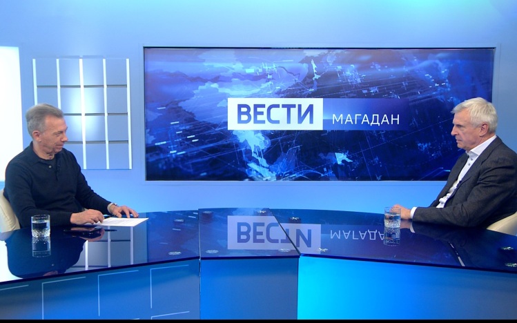 "Сердце Магаданской области бьется уверенно и спокойно" - большое интервью Сергея Носова в прямом эфире