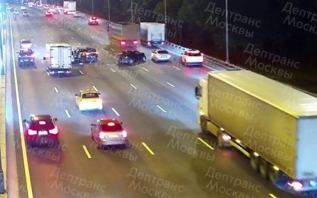 В Москве произошло массовое ДТП с участием шести автомобилей