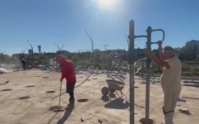 В Сириусе строят новую спортивную площадку