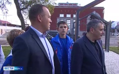 Ко дню города в Курске приводят в порядок сквер «Пеликан» и пространство на улице Перекальского