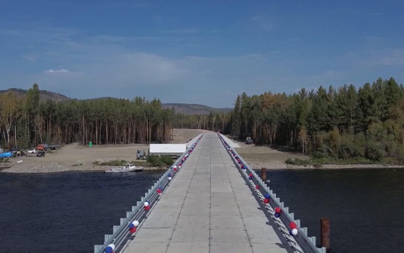 В Туве открыли мост через реку Хамсара