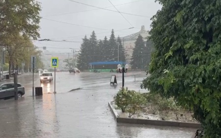 В Севастополе из‑за ливня затопило улицы