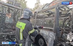 В регионе сгорели три автобуса