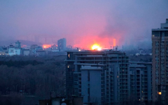 Транспортный коллапс в столице Украины