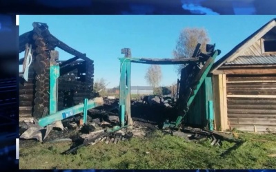 Пожар в частном хозяйстве деревни Юж-Сапарово заметил проезжающий мимо водитель