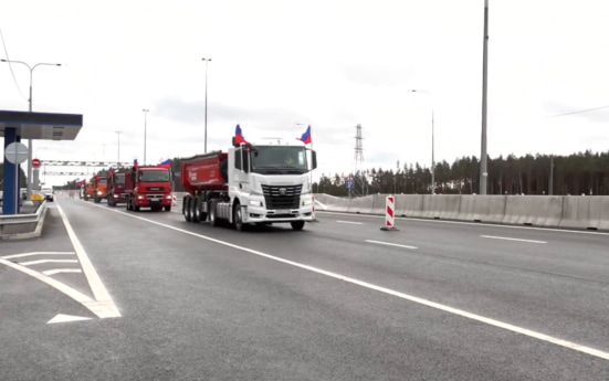 В Ленинградской области открыли движение по обновленному участку федеральной трассы "Скандинавия"