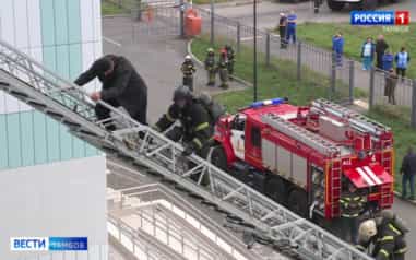 В поликлинике на Запрудной прошли учения пожарных