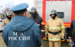 В селе Волково отработали действия при обрушении дома и пожаре