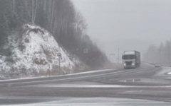 Первый снег выпал в Тюменской области