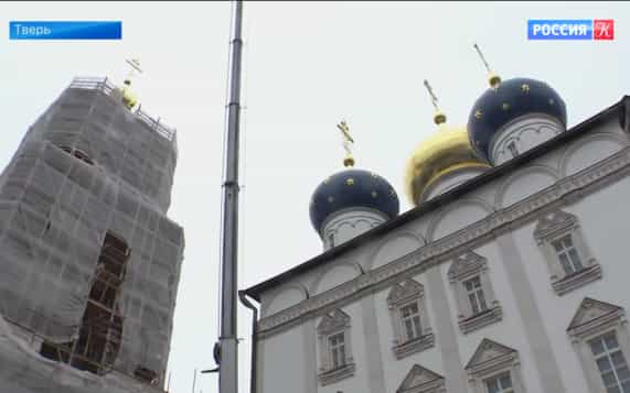 В Твери восстанавливают колокольню Спасо-Преображенского собора
