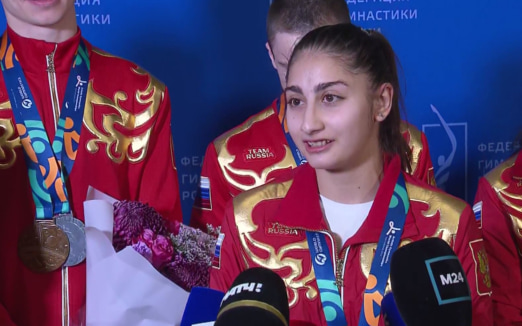 Российская гимнастика завоевала четыре медали на чемпионате мира в Роттердаме.