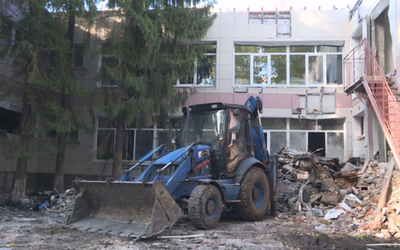 В Белгороде капитально ремонтируют здание начальной школы лицея №10