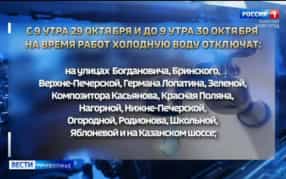 Жители Нижегородского и Кстовского районов на сутки останутся без воды